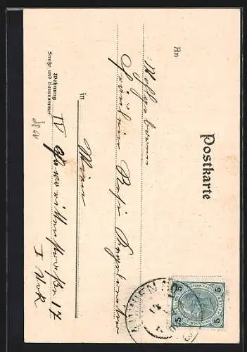 AK Wien, Stefansturm vom Graben aus