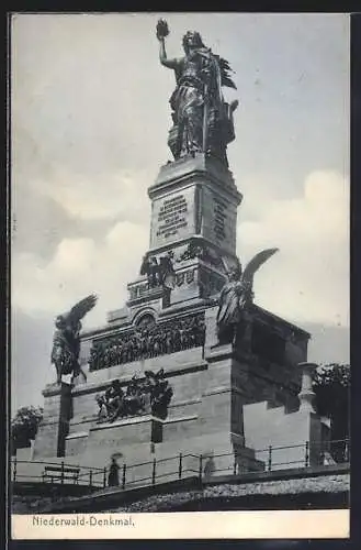 AK National-Denkmal auf dem Niederwald