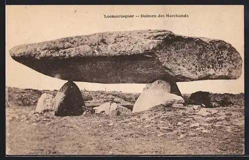 AK Locmariaquer, Dolmen des Marchands, Gesteinsformation
