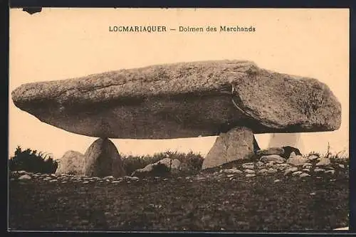 AK Locmariaquer, Dolmen des Marchands, Gesteinsformation
