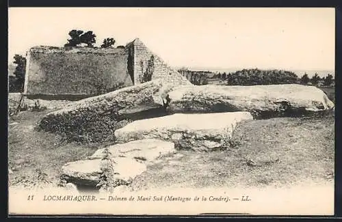 AK Locmariaquer, Dolmen de Mané Sud, Montagne de la Cendre, Gesteinsformation