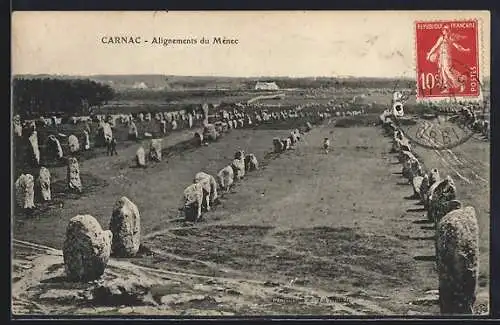 AK Carnac, Alignements du Ménec, Vue generale