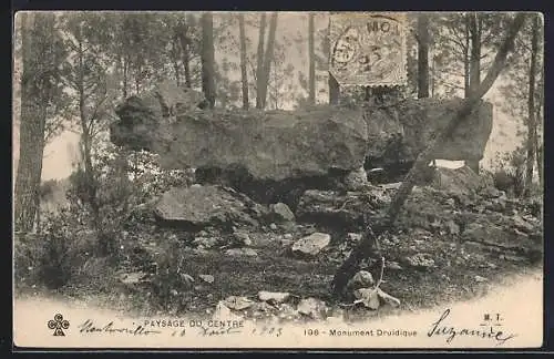AK Paysage du Centre, Monument Druidique