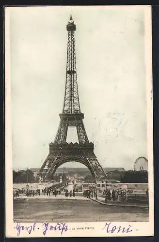 AK Paris, La Tour Eiffel, Eiffelturm