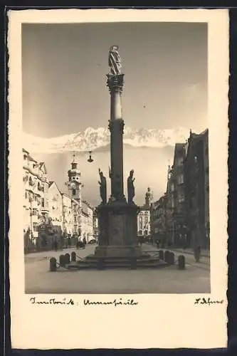 Foto-AK Adalbert Defner: Innsbruck, Annasäule