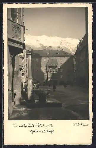 Foto-AK Adalbert Defner: Innsbruck, Blick auf das goldene Dachl