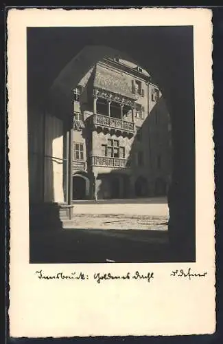 Foto-AK Adalbert Defner: Innsbruck, Goldenes Dachl