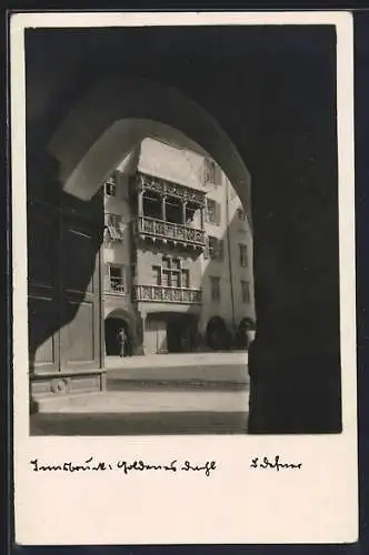 Foto-AK Adalbert Defner: Innsbruck, Goldenes Dachl