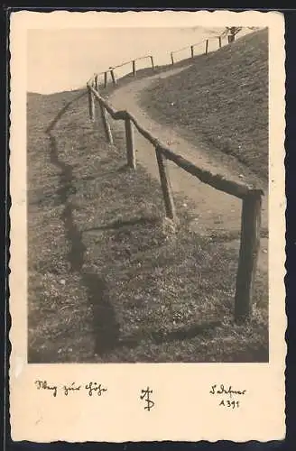 Foto-AK Adalbert Defner: Weg zur Höhe