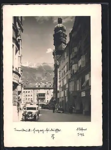 Foto-AK Adalbert Defner: Innsbruck, Herzog-Friedrichstrasse