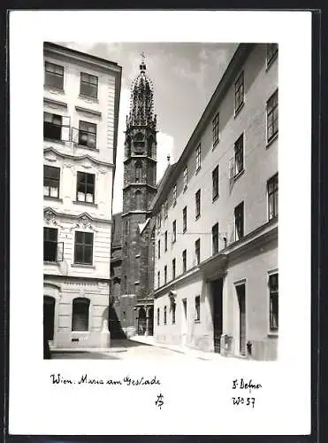 Foto-AK Adalbert Defner: Wien, Maria am Gestade