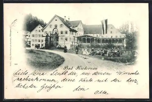 AK Bad Niedernau, Blick auf ein Hotel