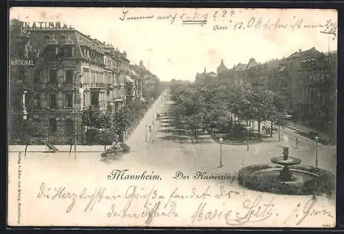 AK Mannheim, Kaiserring aus der Vogelschau