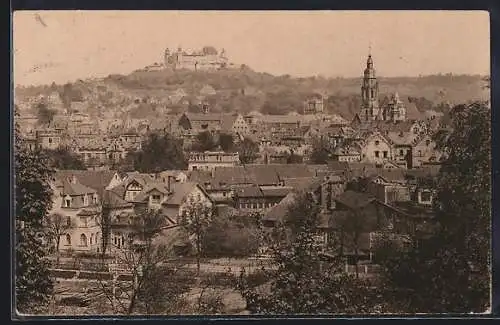 AK Coburg, Blick über die Stadt