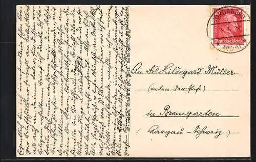Künstler-AK Biberach a. d. Riss, Jordanbad, Gesamtansicht