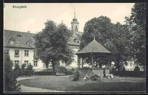 AK Königsfeld / Baden, Pavillion vor dem Rathaus