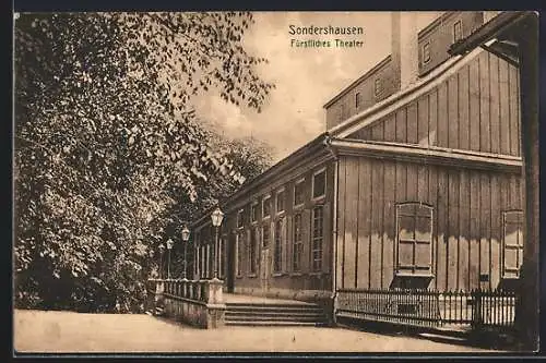 AK Sondershausen / Thüringen, Fürstliches Theater