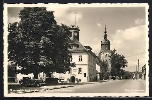 AK Langewiesen i. Thür., Strassenpartie am Gasthaus Ratskeller