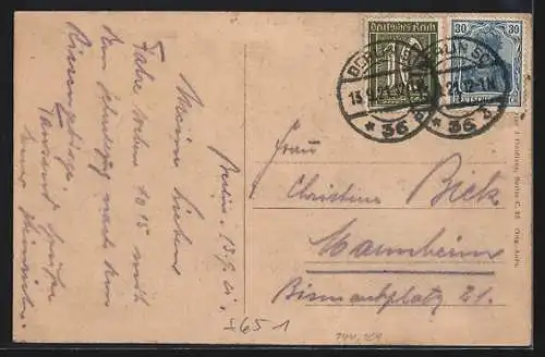 AK Berlin-Kreuzberg, Görlitzer Bahnhof, Grünanlange, Strassenbahn