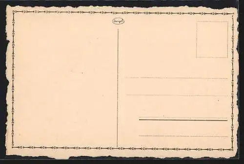 Künstler-AK Kitzingen am Main, Das Gasthaus zum roten Ross von 1715-1850