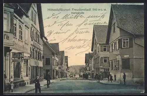 AK Freudenstadt, Blick in die Karlsstrasse