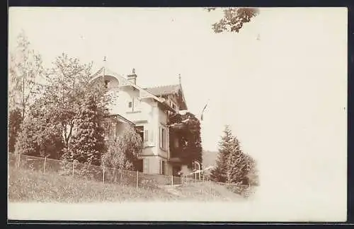 Foto-AK Badenweiler, Villa Polyantha mit Garten, 1907