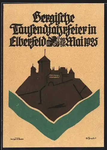 AK Elberfeld, Bergische Tausendjahrfeier, Mai 1925