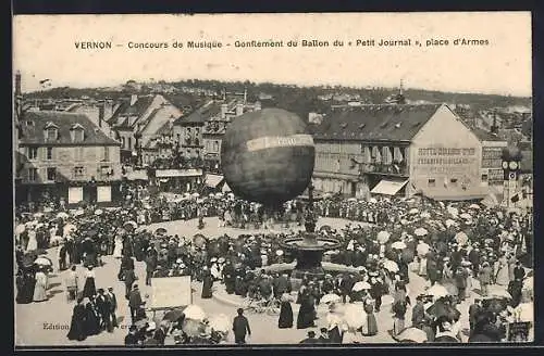 AK Vernon, Concours de Musique, Conflement du Ballon du Petit Journal, place d`Armes