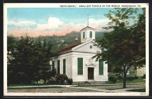 AK Honesdale, PA, Beth Israel, Smallest Temple in the World, Synagoge
