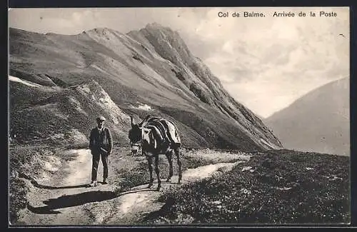 AK Col de Balme, Arrivée de la Poste