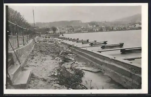 AK Gmunden, Sturmschäden an der Anlegestelle