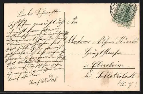 AK Tränheim i. Els., Handlung von Karl Luck und Totalansicht