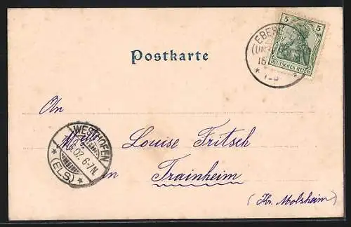 AK Ebersheim, Haus Rentner Weiss, Haus Lanus, Hauptstrasse