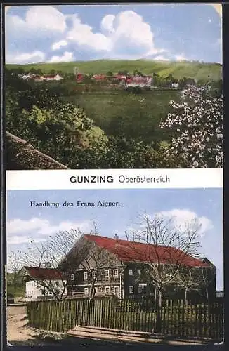 AK Gunzing, Handlung des Franz Aigner und Totalansicht