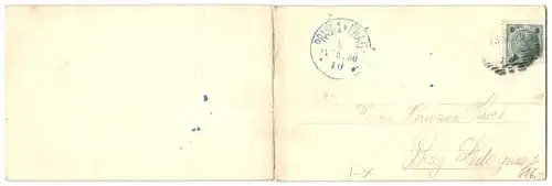 Klapp-AK Bozen, Panoramablick auf die Ortschaft