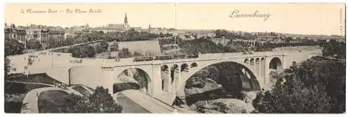 Klapp-AK Luxembourg, Die neue Brücke