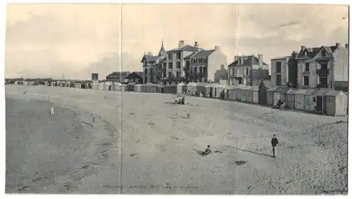 Klapp-AK Courseulles, La Plage et les Villas