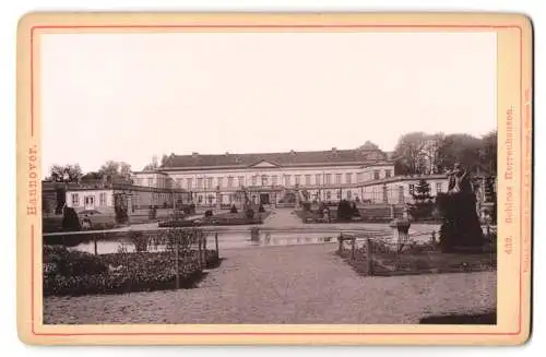 Fotografie Römmler & Jonas, Dresden, Ansicht Hannover, Blick vom Park auf das Schloss Herrenhausen