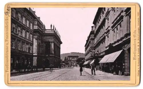 Fotografie Römmler & Jonas, Dresden, Ansicht Prag, Ferdinandstrasse und Franzensbrücke, Ferdinandova trida