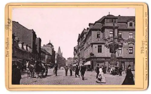 Fotografie Römmler & Jonas, Dresden, Ansicht Prag, Blick in den Graben, Prikopy