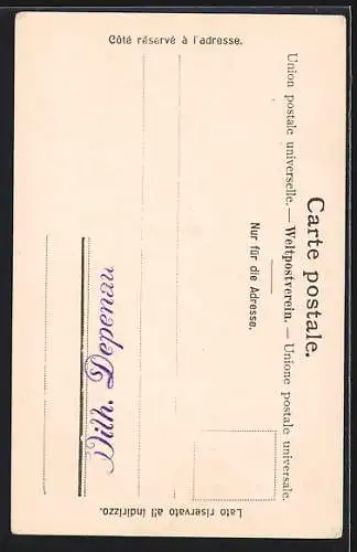 AK Zürich, Am Rathausquai, mit Säulenbrunnen u. Kirche