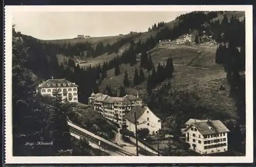 AK Rigi-Klösterli, Teilansicht mit Hotel Schwert