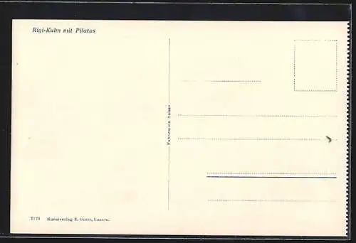 AK Rigi, Rigi-Kulm mit Pilatus, Ortspartie