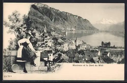 AK Montreux, Montreux et la Dent du Midi