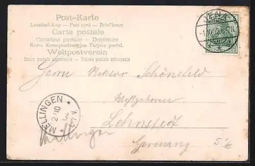 AK Betrunkener Mann trinkt das Goldfischglas aus