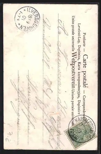 AK Betrunkener Mann liegt nahe das Gasthauses am Wegesrand