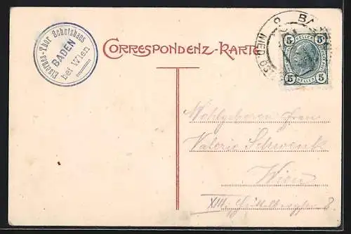 AK Baden, Aussichtsturm, Bergpanorama, Berg Heil vom Eisernen Thor