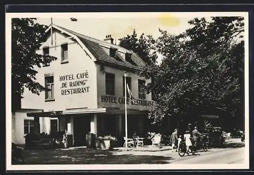 AK Hilversum, Hotel Cafe Rest. De Rading J. Wind, Utrechtscheweg 140