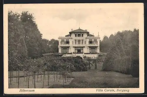 AK Hilversum, Villa Corvin, Bergweg