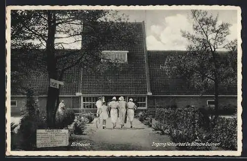 AK Bilthoven, Ingang Natuurbad De Biltsche Duinen